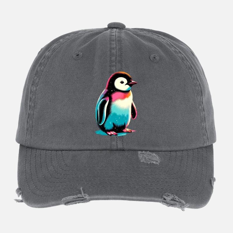 Pingouin Casquette vintage effet usé Flexfit