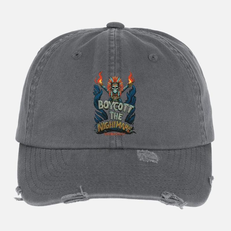 CAUCHEMAR Casquette vintage effet usé Flexfit