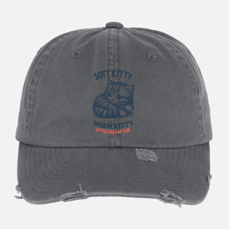 Minou doux Casquette vintage effet usé Flexfit