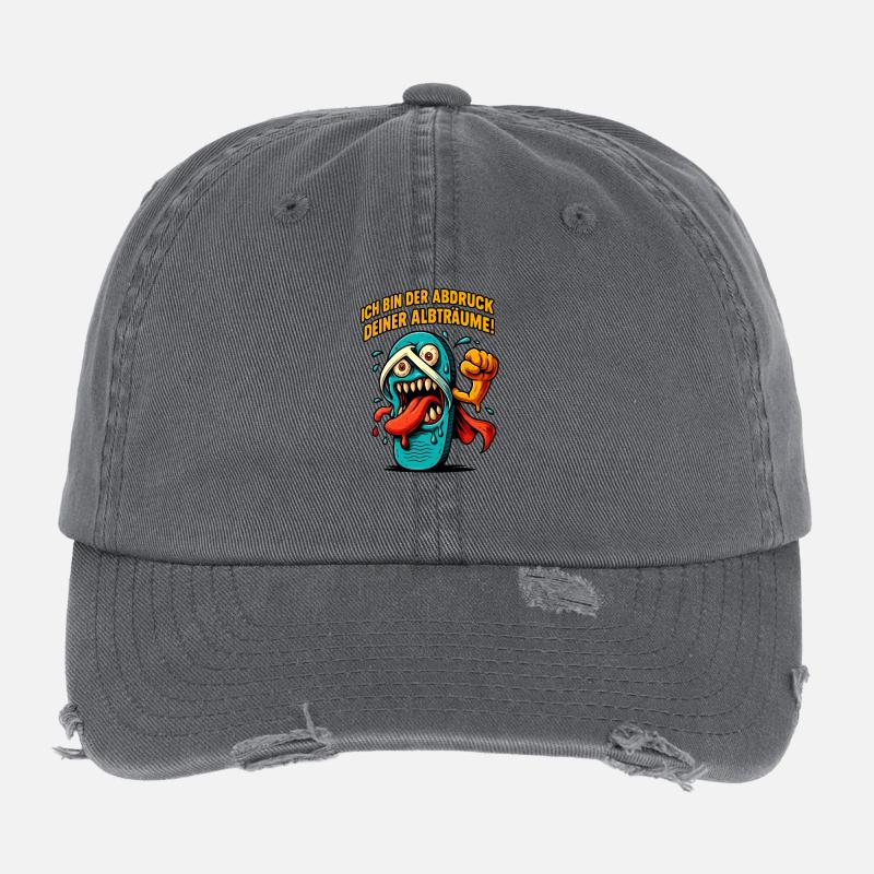 Albtraumzunge Dämon Flexfit Vintage Destroyed Cap