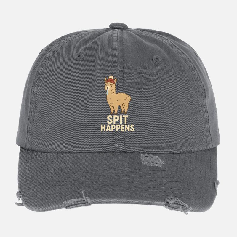 SPIT HAPPENS Flexfit Vintage Destroyed Cap