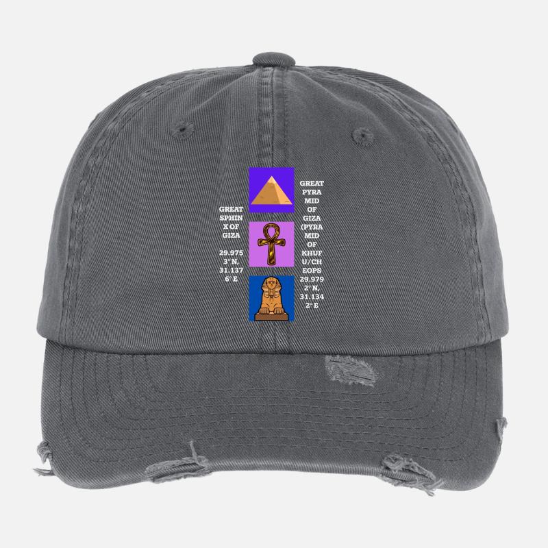 Mysterious Egypt Flexfit Vintage Destroyed Cap