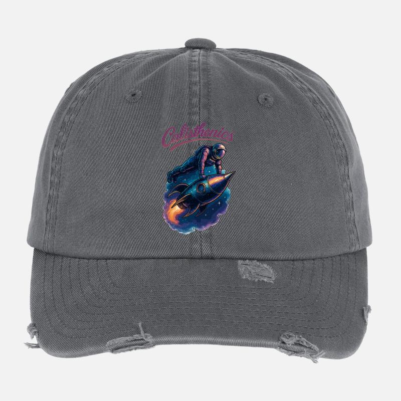 Gymnastique suédoise astronaute pompes fusée cadeau Casquette vintage effet usé Flexfit