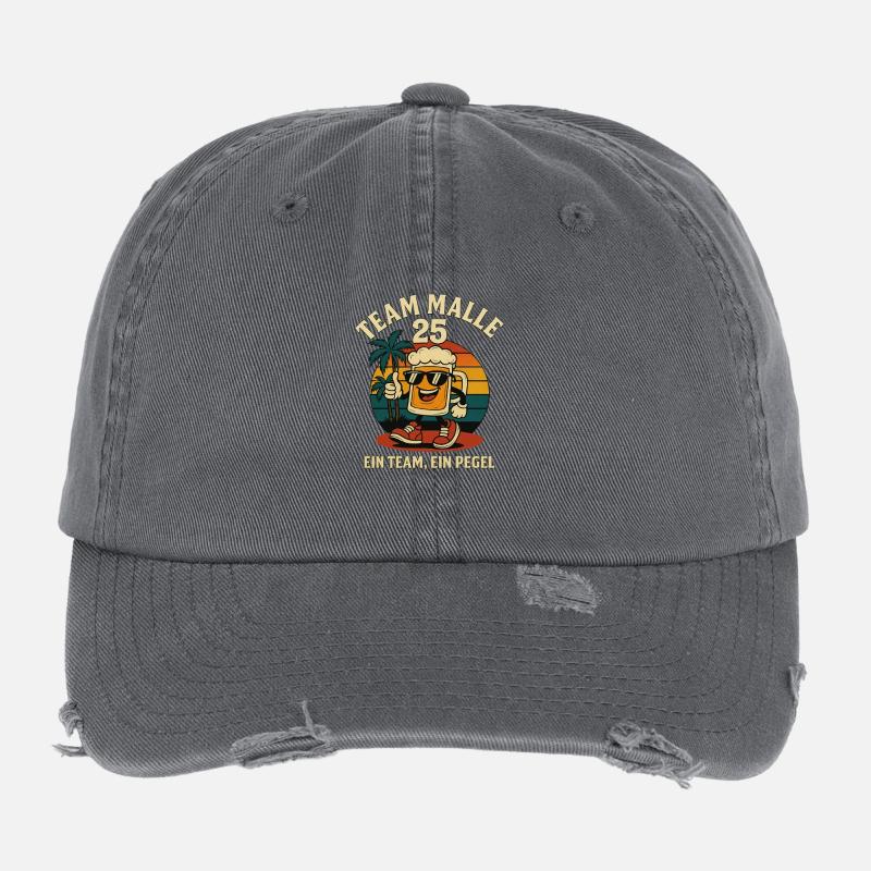 Team Malle Flexfit Vintage Destroyed Cap