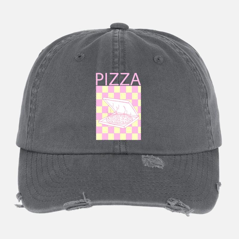 Pizza Flexfit Vintage Destroyed Cap