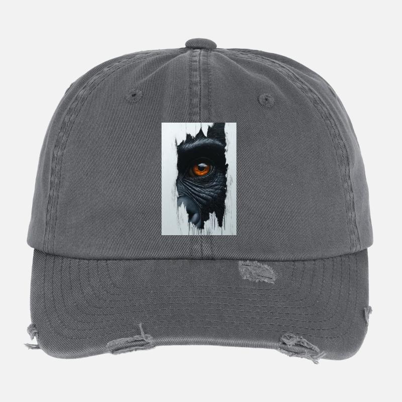 Regard primitif perçant Casquette vintage effet usé Flexfit