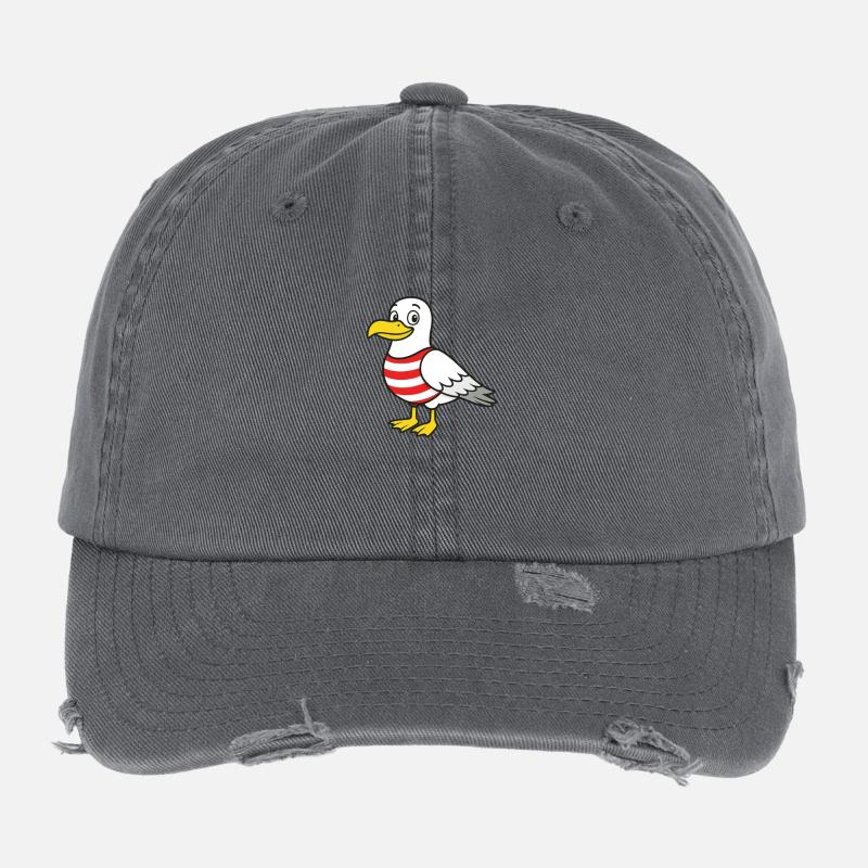 Mouette Casquette vintage effet usé Flexfit