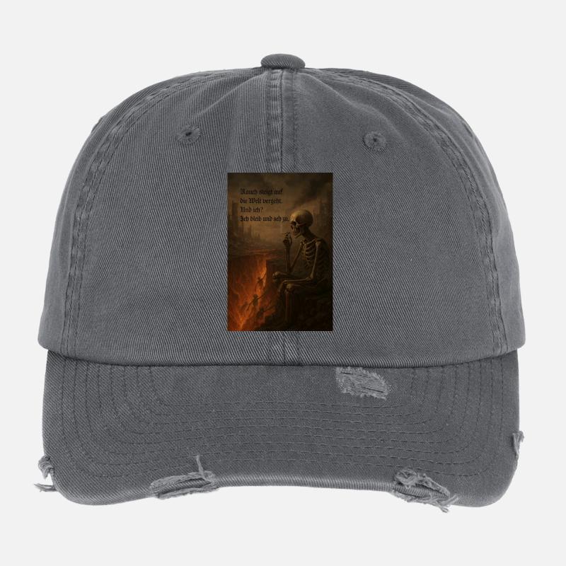Le monde passe Casquette vintage effet usé Flexfit