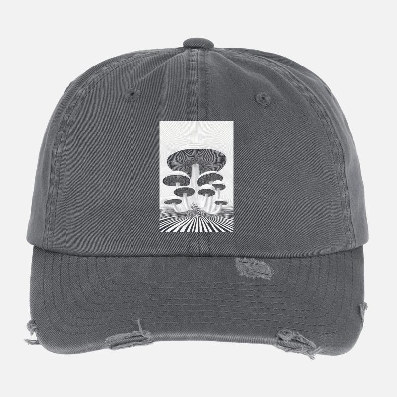Optical Mushroom Forest Flexfit Vintage Destroyed Cap