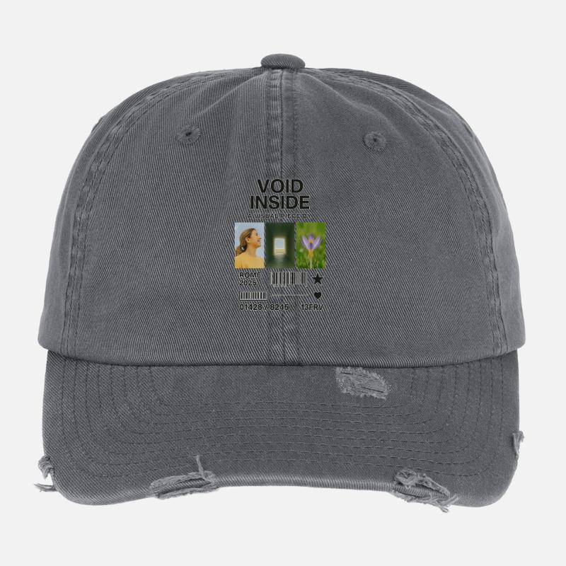 Inner Void: Collage Light Flower Flexfit Vintage Destroyed Cap
