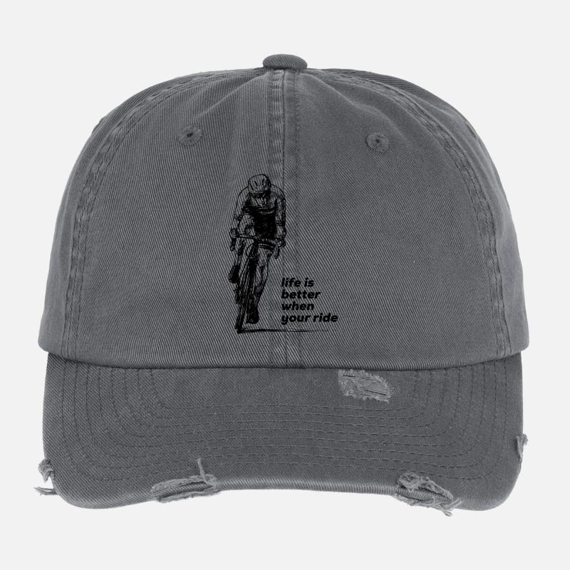 Montez sur Casquette vintage effet usé Flexfit