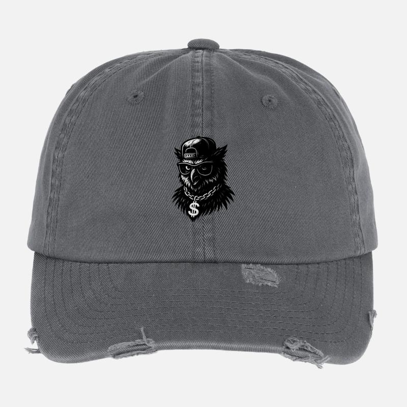 Rap-Owl Flexfit Vintage Destroyed Cap