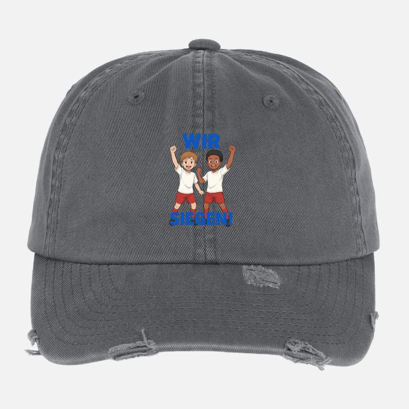 Gemeinschaftsgeist Kinder Design Casquette vintage effet usé Flexfit
