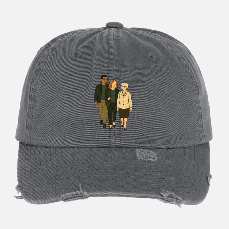 mit Oma unterwegs Flexfit Vintage Destroyed Cap