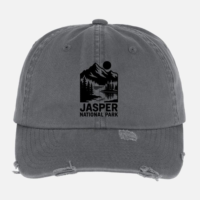 Jasper National Park Flexfit Vintage Destroyed Cap