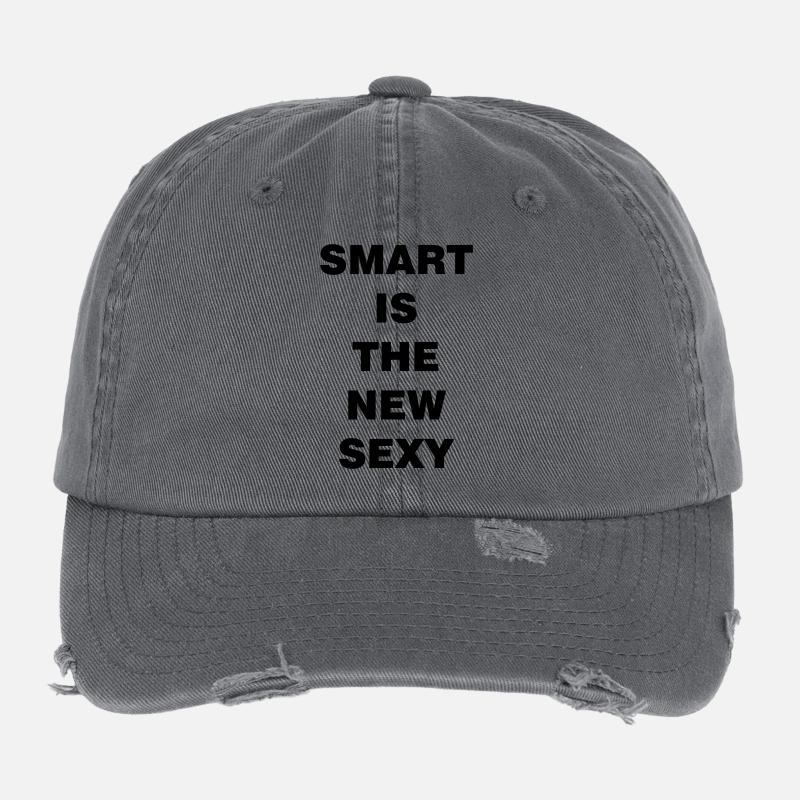 smart_is_the_new_sexy Flexfit Vintage Destroyed Cap