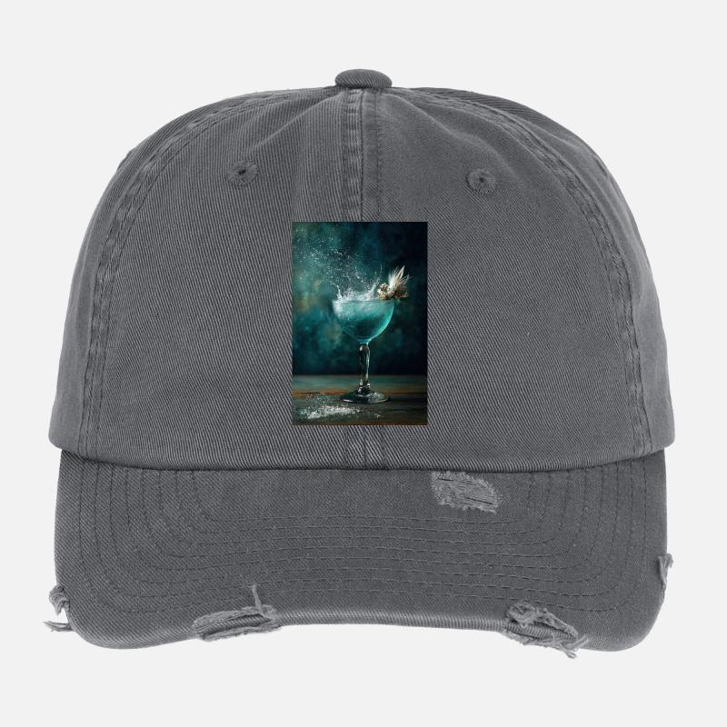 Aqua Splash Coupe Burst Flexfit Vintage Destroyed Cap