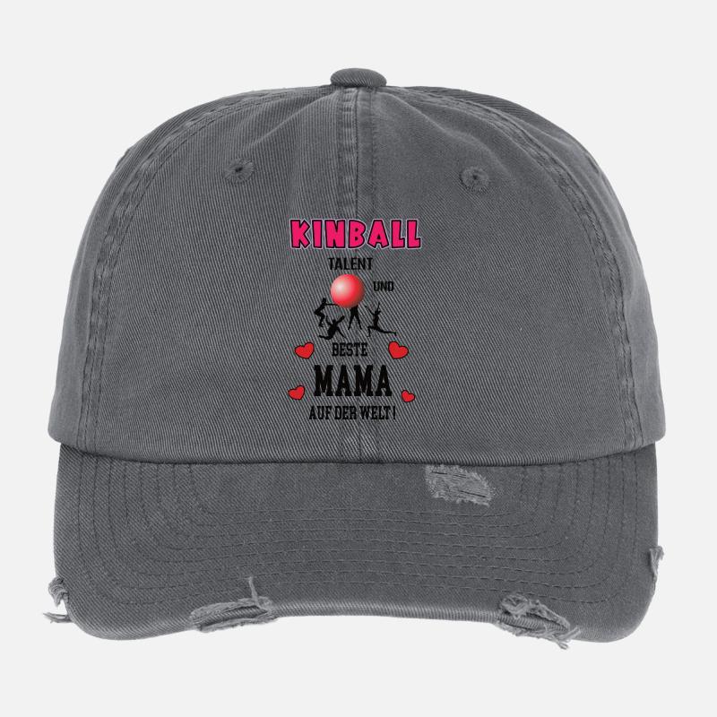 Kinball Beste Mama Mutter Muttertag Geburtstag Flexfit Vintage Destroyed Cap