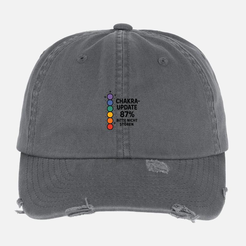 CHAKRA UPDATE 87% – Do Not Disturb Flexfit Vintage Destroyed Cap
