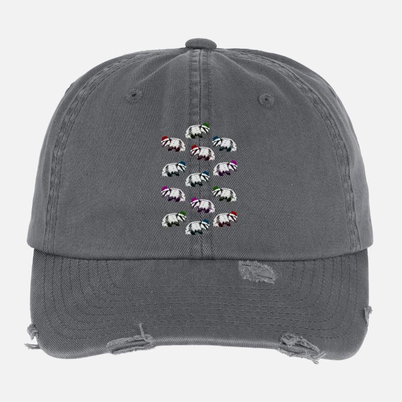 CHRISTMAS BADGERS Flexfit Vintage Destroyed Cap