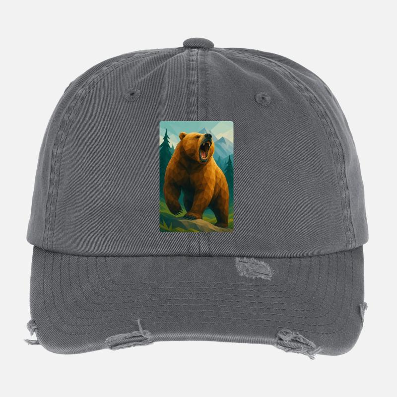 Polynature Grizzly Flexfit Vintage Destroyed Cap