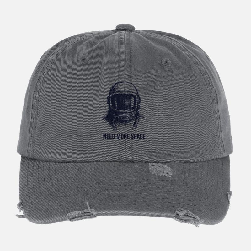 Besoin de plus d’introduction à l’astronaute spatial Spruch antisociale Casquette vintage effet usé Flexfit