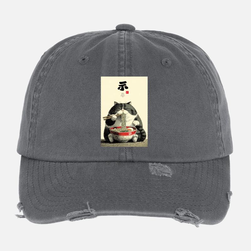 Neko Noodle Feast Flexfit Vintage Destroyed Cap