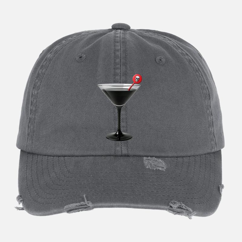 COCKTAIL DE LA MUERTE - dark hell Casquette vintage effet usé Flexfit