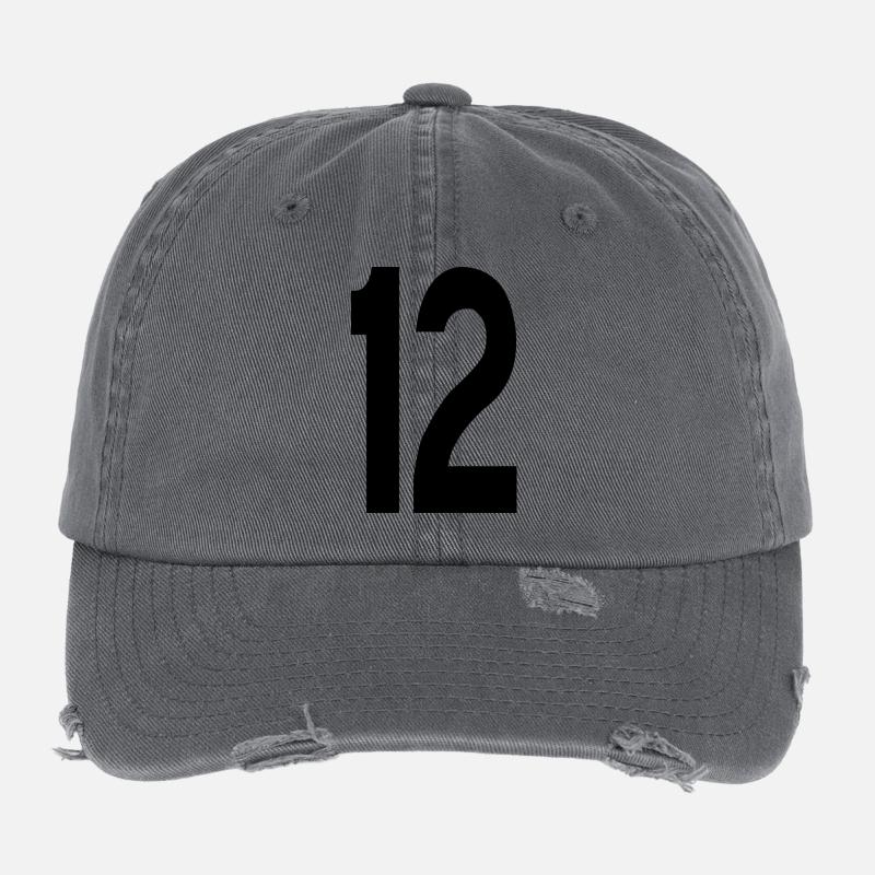 12 Nummern Flexfit Vintage Destroyed Cap