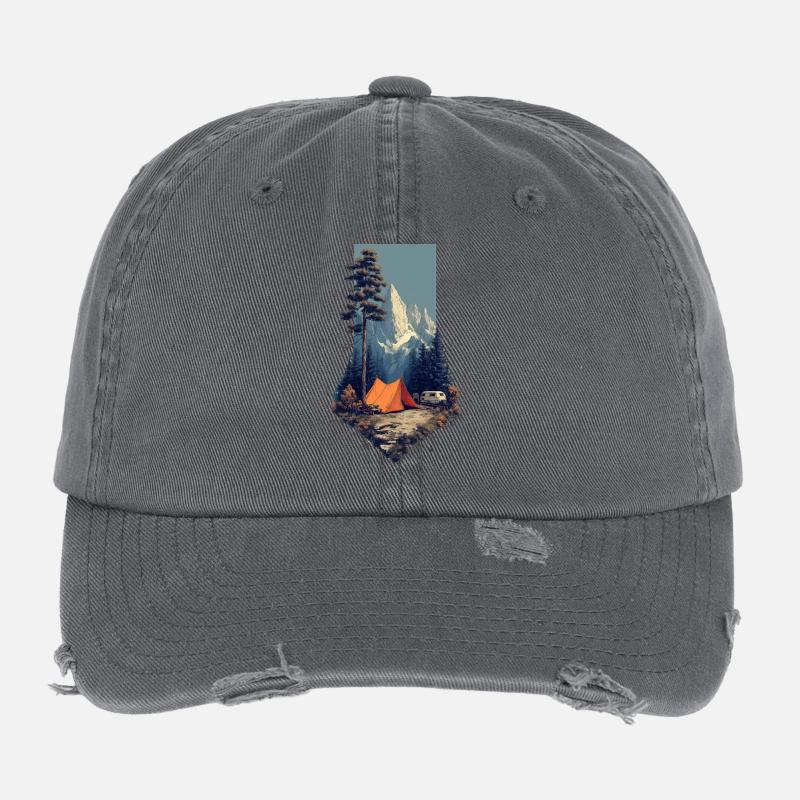 Alpenwald Camping Magic Flexfit Vintage Destroyed Cap