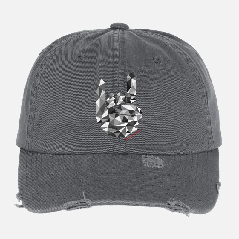 Bleed For The Riff B/W Flexfit Vintage Destroyed Cap
