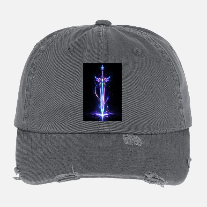 Épée astrale néon Casquette vintage effet usé Flexfit