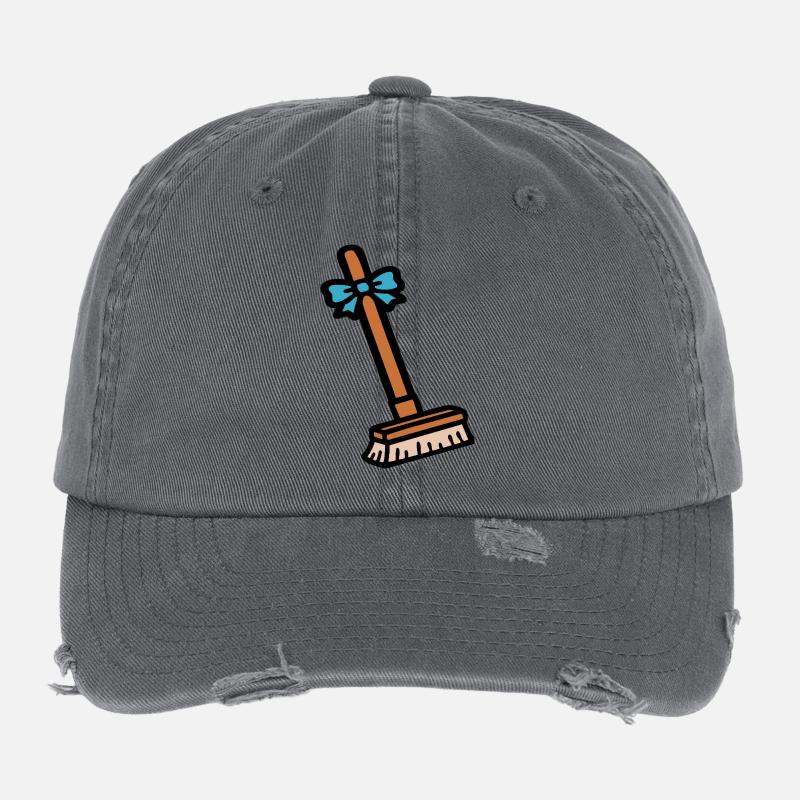 Broom Cleaning Day Flexfit Vintage Destroyed Cap