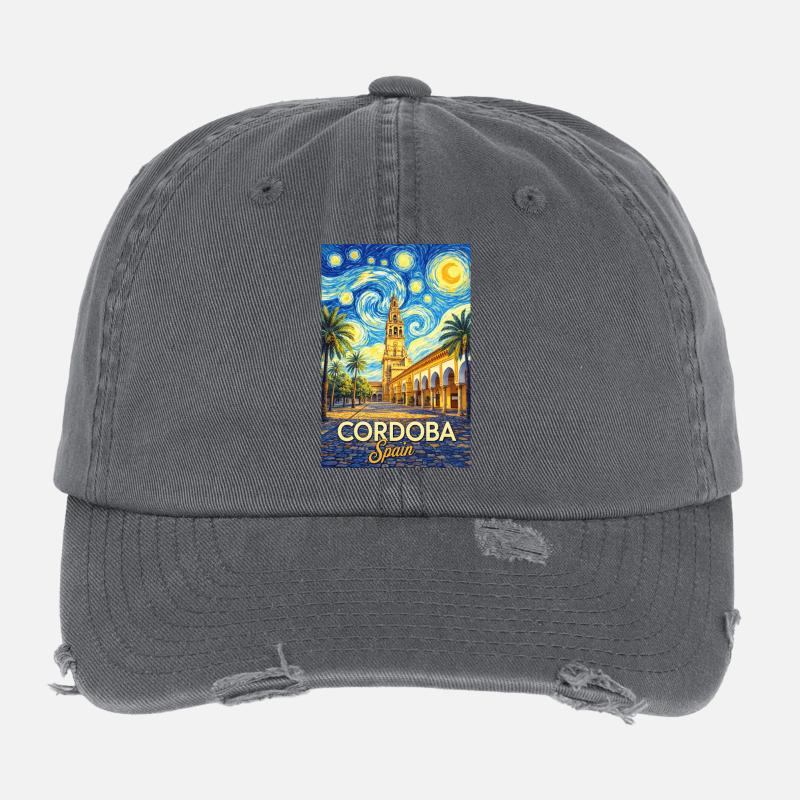 Cordoue, Espagne Casquette vintage effet usé Flexfit