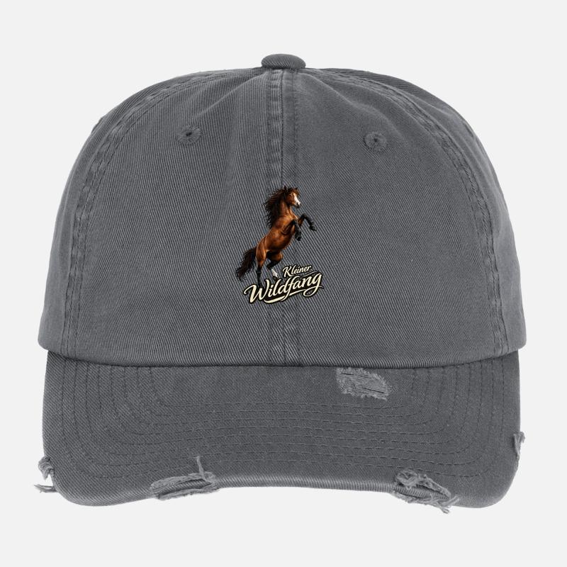 Cheval - Petite garçon manqué Casquette vintage effet usé Flexfit