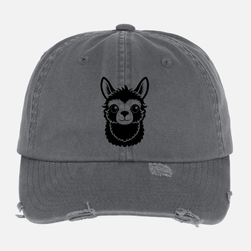 Neuseeländisches Alpaca Flexfit Vintage Destroyed Cap