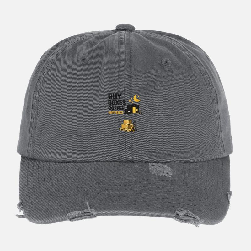 Boîtes de nuit Antigel à café Casquette vintage effet usé Flexfit