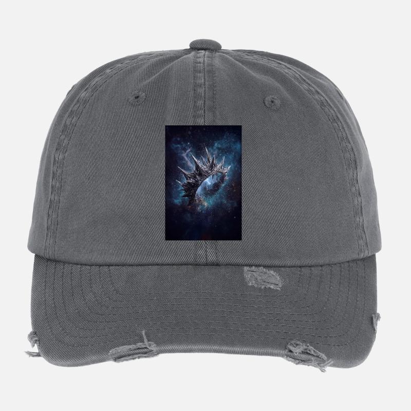 Spiked Nebula Crown Flexfit Vintage Destroyed Cap