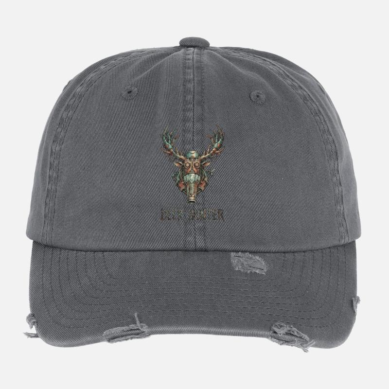 Steampunk-Bierjäger Flexfit Vintage Destroyed Cap