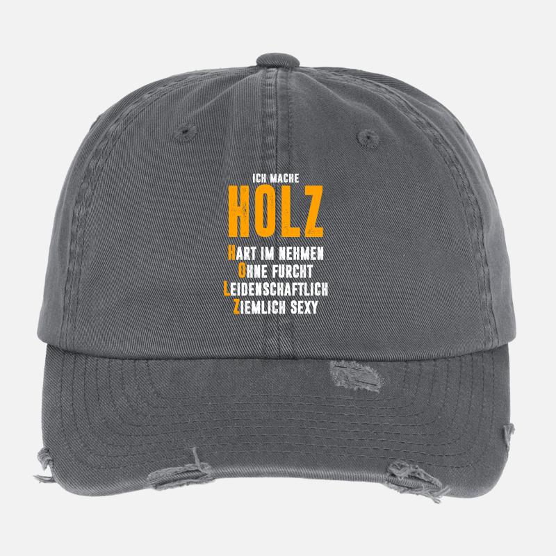 bois Casquette vintage effet usé Flexfit