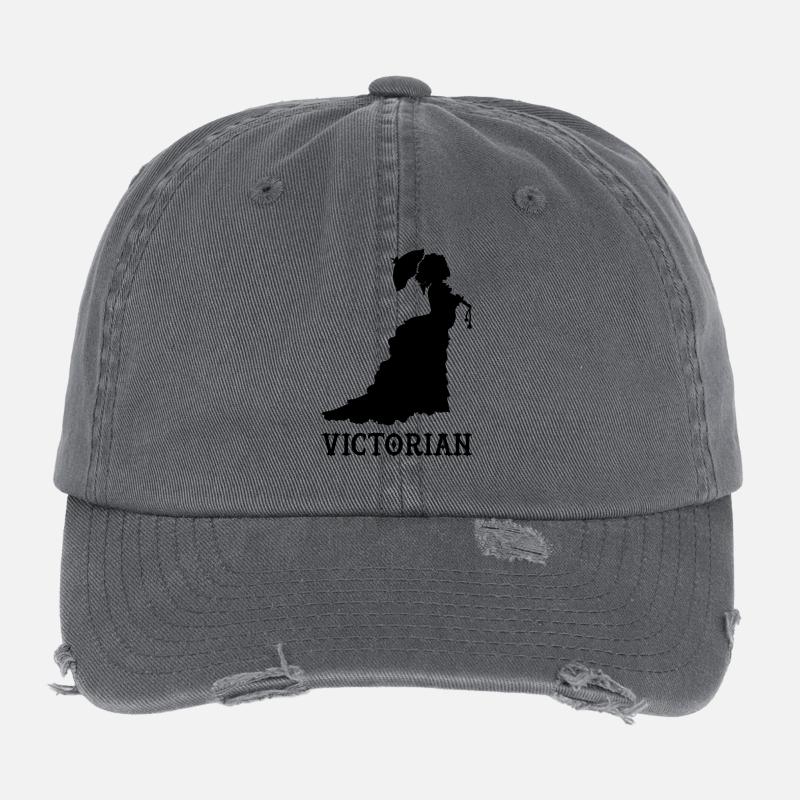 viktorianisch blak Flexfit Vintage Destroyed Cap
