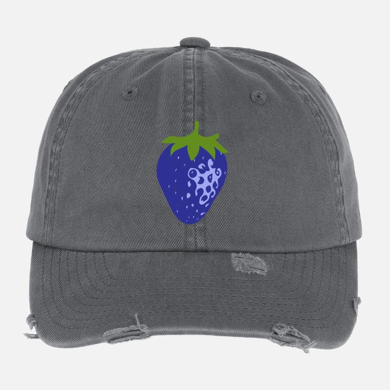Blue strawberry Flexfit Vintage Destroyed Cap
