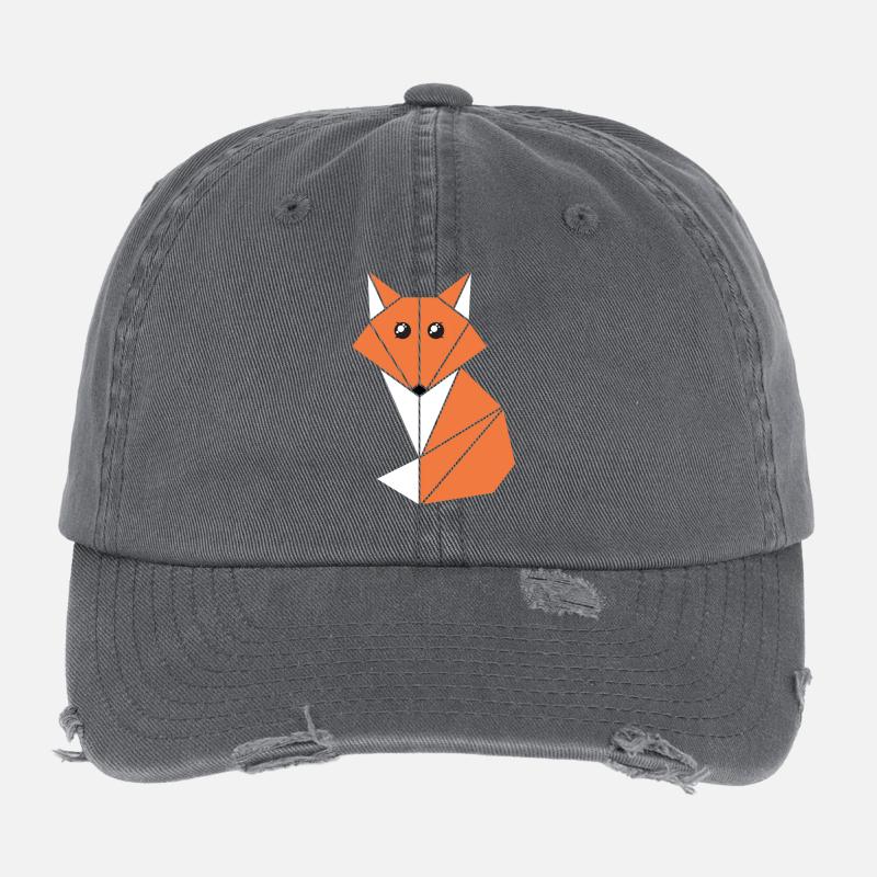 Kawaii fox Flexfit Vintage Destroyed Cap