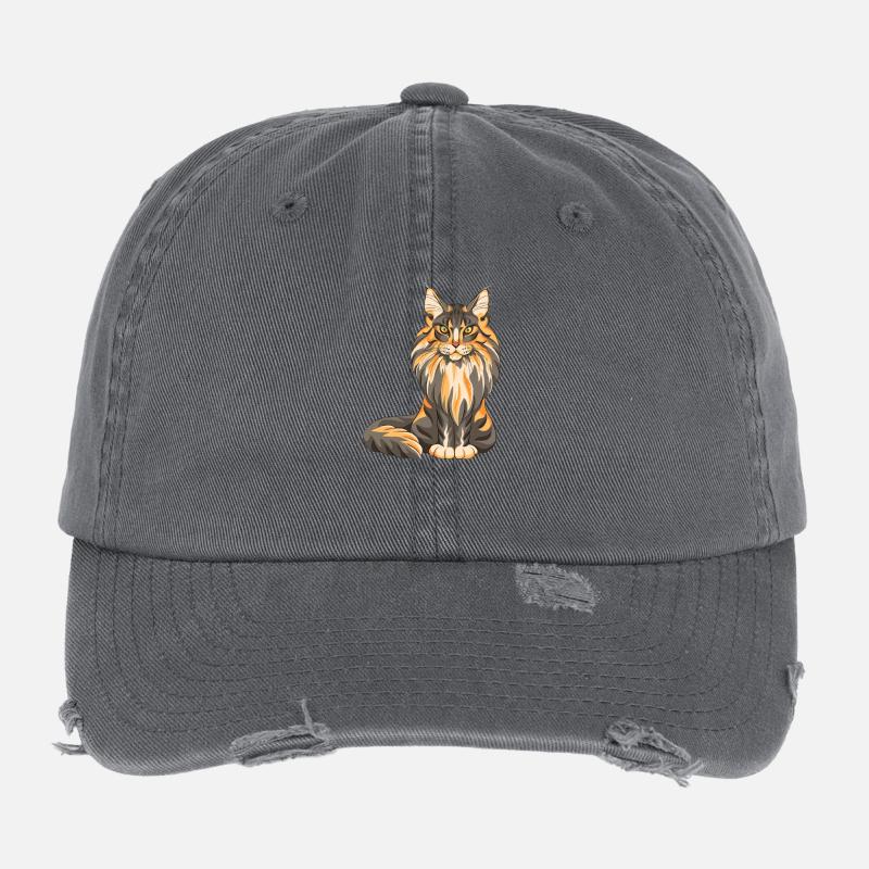 Maine Coon Flexfit Vintage Destroyed Cap