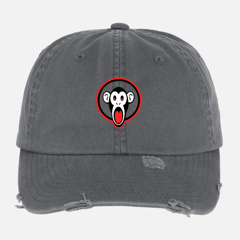 shocked monkey Flexfit Vintage Destroyed Cap
