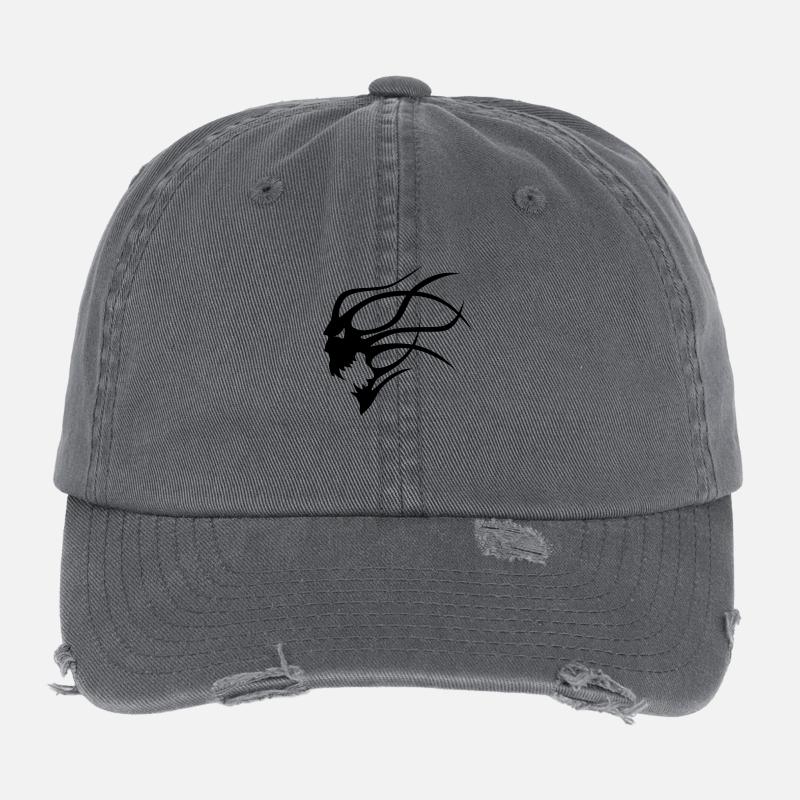 evil spirit Flexfit Vintage Destroyed Cap