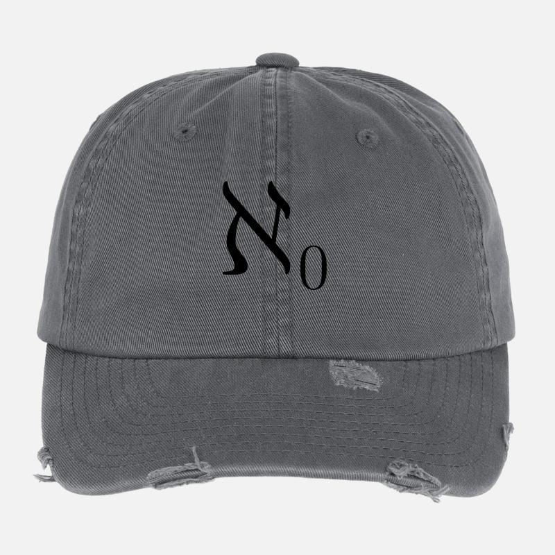 Aleph-Null - Flexfit Vintage Destroyed Cap - Dunkelgrau