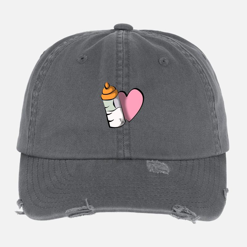 biberon 1 by DK Casquette vintage effet usé Flexfit