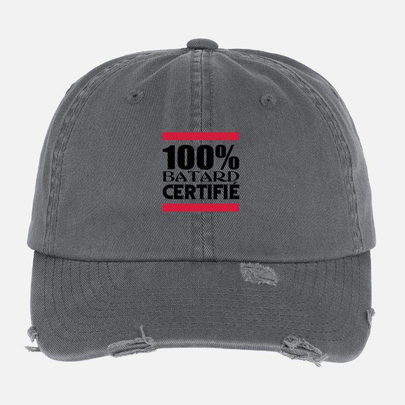 100% BATARD CERTIFIE Casquette vintage effet usé Flexfit