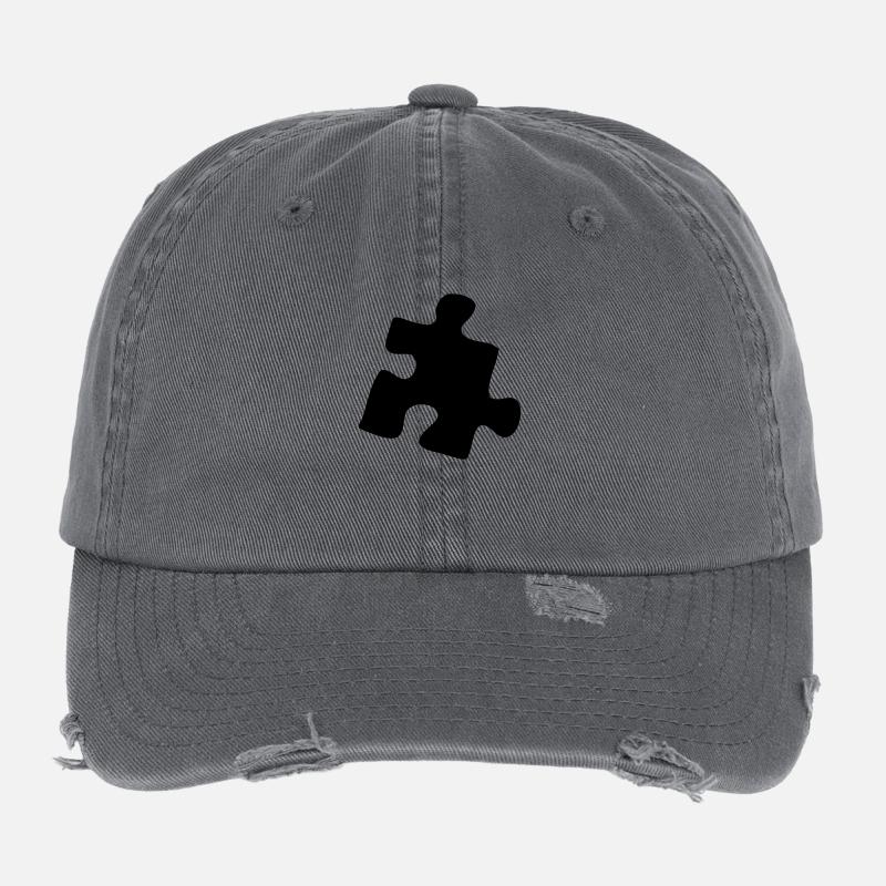 puzzle Flexfit Vintage Destroyed Cap